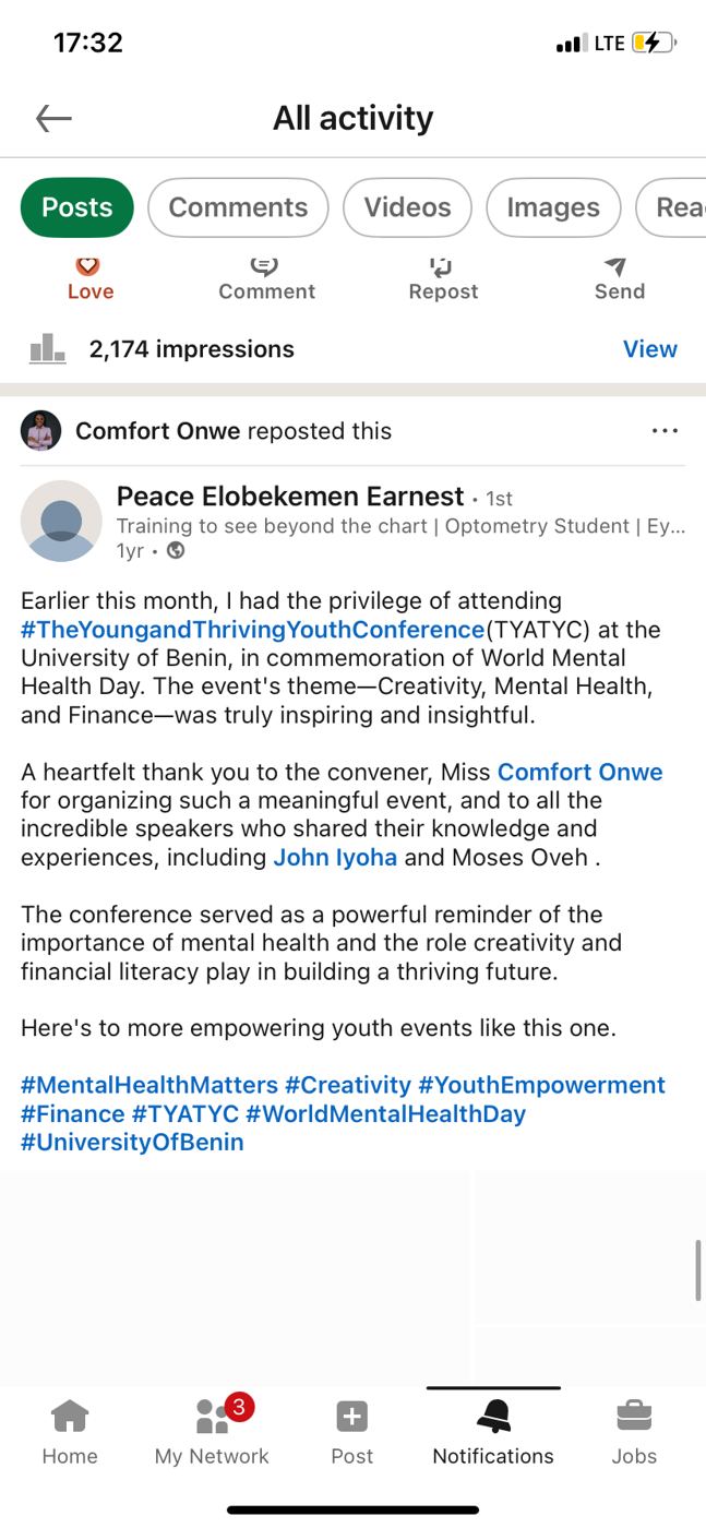 Conference testimonial