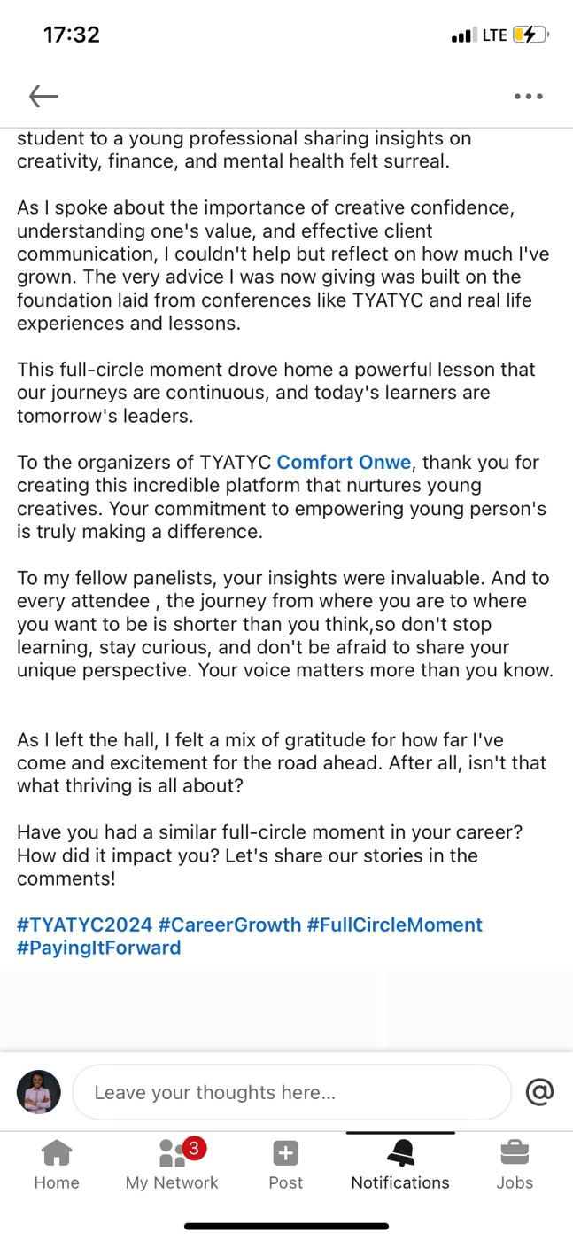 Conference testimonial