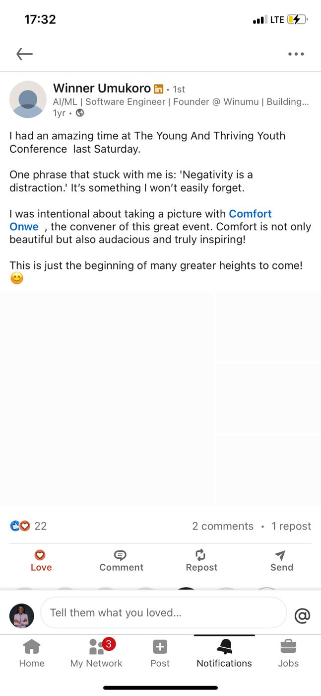 Conference testimonial