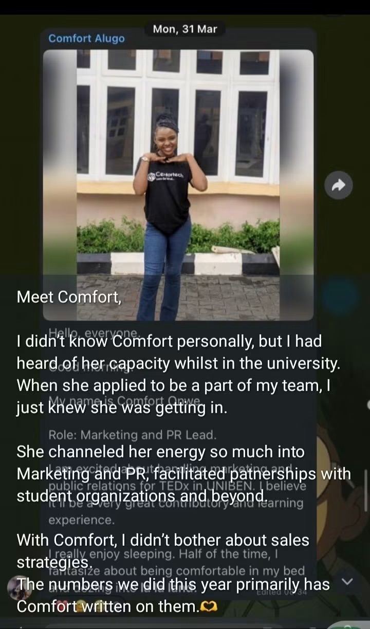 TEDx testimonial